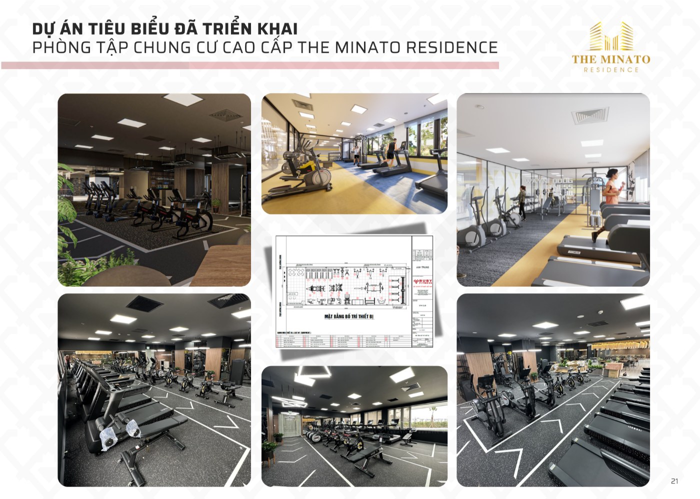 Dựa án Phòng gym chung cư Minato Hải Phòng