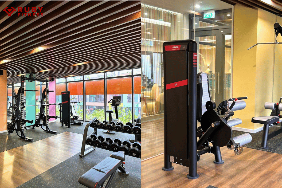 Hình ảnh bàn giao dự án phòng gym resort Flamingo Hải Tiến