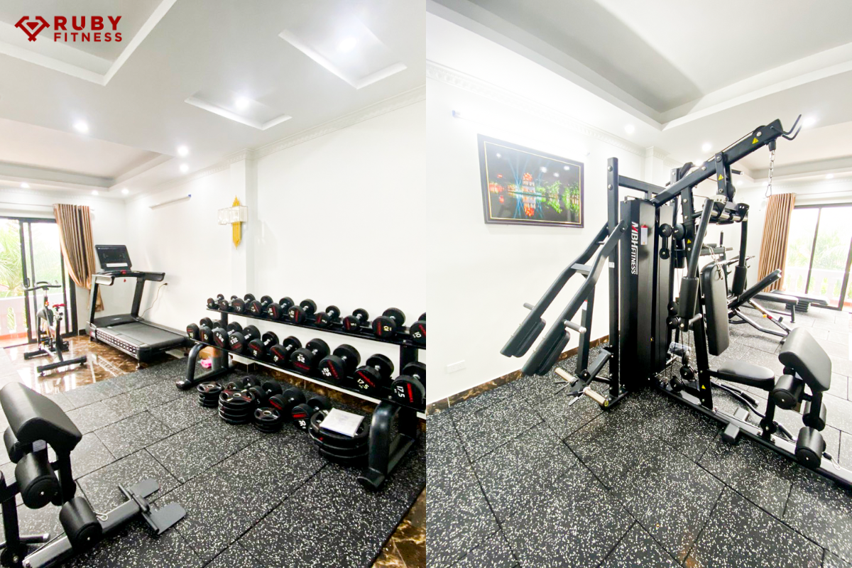 Hình ảnh nghiệm thu dự án home gym của Anh M tại Nguyễn Sơn Long Biên