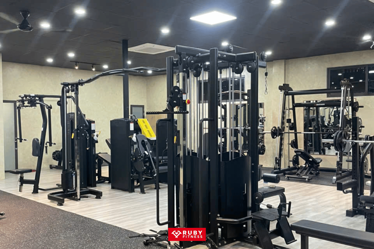 Hình ảnh trước và sau khi hoàn thiện của dự án HGC – Hội An Gym