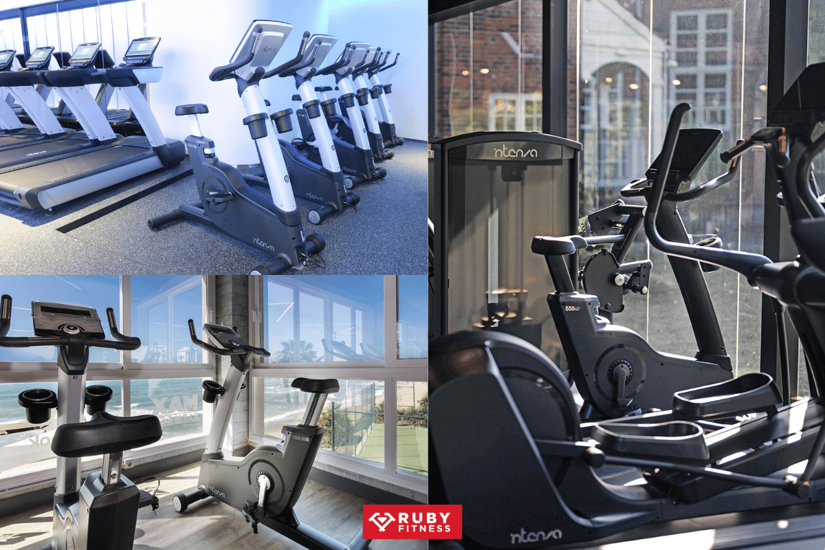 Hình ảnh thực tế của upright bike xe đạp thể dục Intenza 550UBe2+