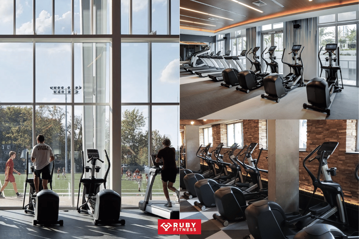 Hình ảnh thực tế của Elliptical máy trượt tuyết Intenza 450ETi2S
